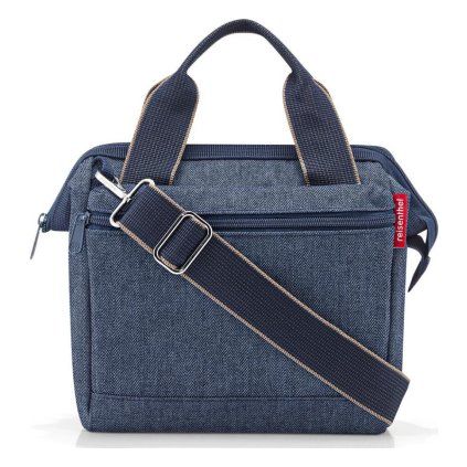 reisenthel allrounder cross herringbone dark blue mq4113 1