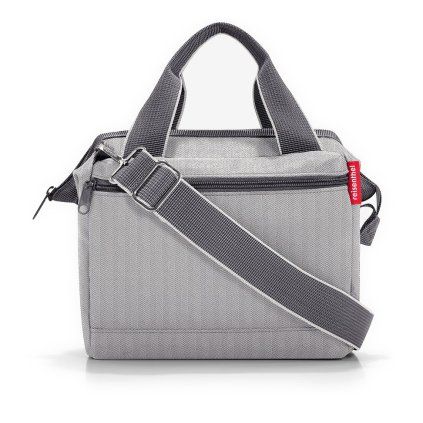 Reisenthel Allrounder Cross Herringbone Grey – cestovní taška, celkový pohled