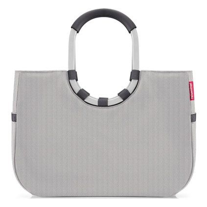 Reisenthel Loopshopper L Herringbone Grey – nákupní taška, celkový pohled