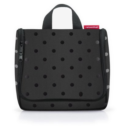 Reisenthel Toiletbag Glossy dots black – kosmetická taška, celkový pohled