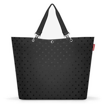 Reisenthel Shopper XL Glossy dots black – nákupní taška, celkový pohled