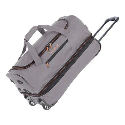 96275 04 travelite basics wheeled duffle s grey orange rrt hlg