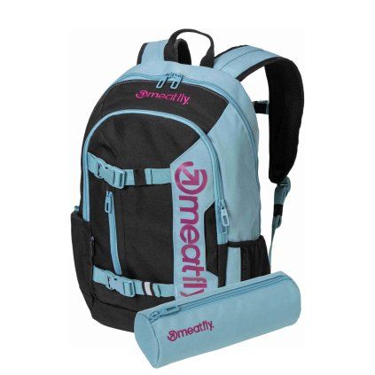Meatfly batoh Basejumper Aqua / Pink 22 L + PENÁL ZDARMA