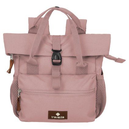 Travelite Basics Short Handle Mini Smoky Rose 8l – cestovní doplněk, celkový pohled