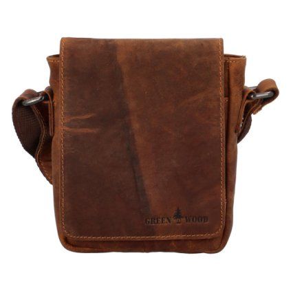 Green Wood pánská kožená taška crossbody Jimmy Joano Sandal