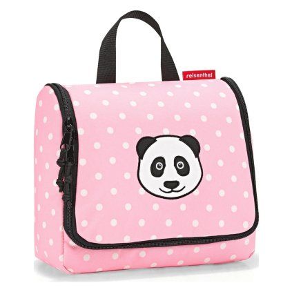 Reisenthel Toiletbag Kids Panda Dots Pink – kosmetická taška, celkový pohled