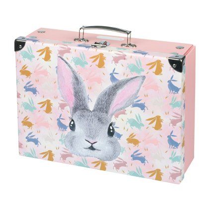 BAAGL Skládací školní kufřík Bunny s kováním – produktová fotografie 1