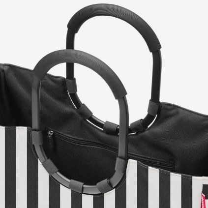 Reisenthel Loopshopper L Summerstripes black – nákupní taška, celkový pohled