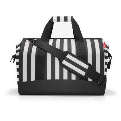 Reisenthel Allrounder L Summerstripes black – cestovní taška, celkový pohled