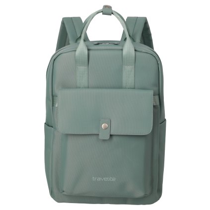 Travelite Ville Backpack Sage Green 17l – batoh, celkový pohled