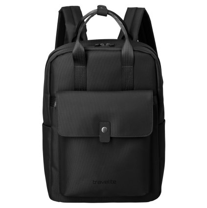 Travelite Ville Backpack Black 17l – batoh, celkový pohled