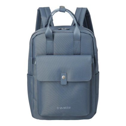 Travelite Ville Backpack Denim Blue 17l – batoh, celkový pohled