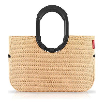 Reisenthel Loopshopper M Frame Raffia black – nákupní taška, celkový pohled