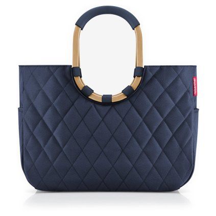 Reisenthel Loopshopper L Frame Rhombus Midnight Gold – nákupní taška, celkový pohled