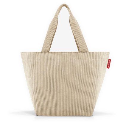 Reisenthel Shopper M Cord Sand – nákupní taška, celkový pohled