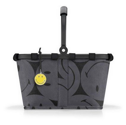 Reisenthel Carrybag XS Smiley grey – nákupní košík, celkový pohled