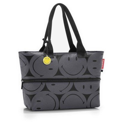 Reisenthel Shopper E1 Smiley grey – nákupní taška, celkový pohled