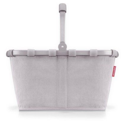 Reisenthel Carrybag Cord grey – nákupní košík, celkový pohled