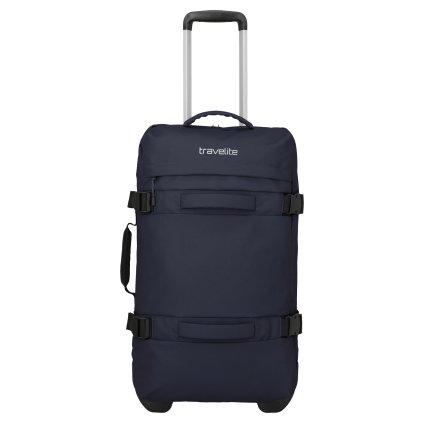 Travelite Bolonia Wheeled Duffle M Navy – cestovní taška na kolečkách, celkový pohled