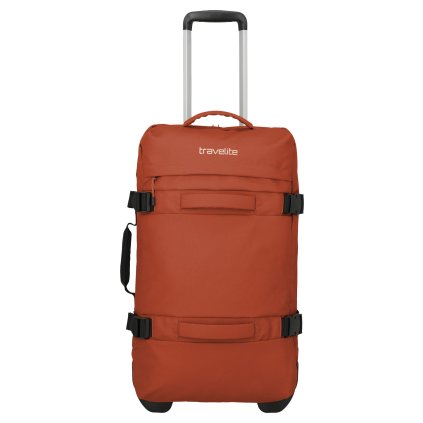 Travelite Bolonia Wheeled Duffle M Orange – cestovní taška na kolečkách, celkový pohled
