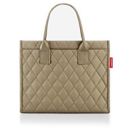 Reisenthel Daily Shopper Rhombus Olive – nákupní taška, celkový pohled