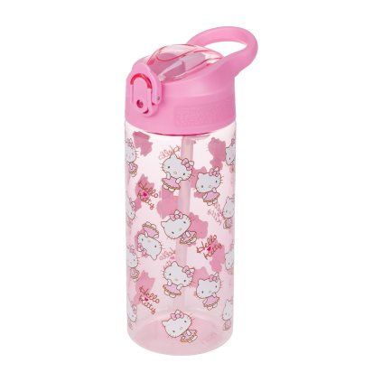 BAAGL Tritanová láhev na pití s brčkem Hello Kitty Sweet Leopard, 500 ml – produktová fotografie 1