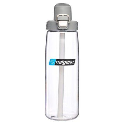nalgene straw bottle clear w gray cap sustain nalgene 5566 0224 01