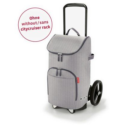 Reisenthel Citycruiser Bag Herringbone Grey – cestovní doplněk, celkový pohled