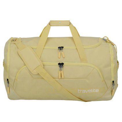Travelite Kick Off Duffle L Yellow 73L – cestovní taška, celkový pohled