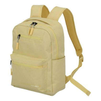 Travelite Kick Off Backpack M Yellow – batoh, celkový pohled