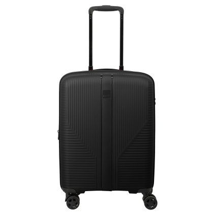 Travelite Air Stripe 4w S exp Black – cestovní kufr, celkový pohled