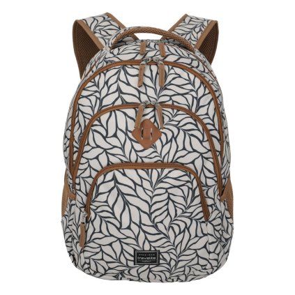 96308 32 travelite basics backpack print off white v