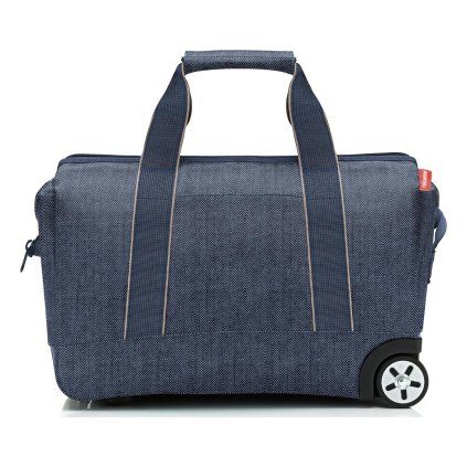 Reisenthel Allrounder Trolley Herringbone Dark Blue – nákupní vozík, celkový pohled