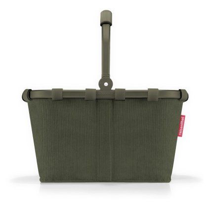 Reisenthel Carrybag XS Cord dark matcha – nákupní košík, celkový pohled