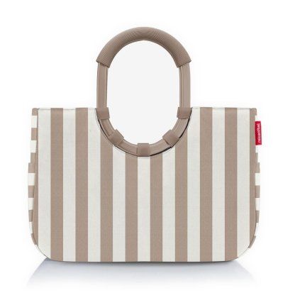 Reisenthel Loopshopper M Summerstripes coffee – nákupní taška, celkový pohled