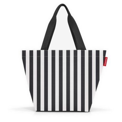 Reisenthel Shopper M Summerstripes Black – nákupní taška, celkový pohled