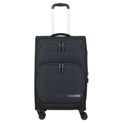 Travelite Kick Off 4w M exp Anthracite – cestovní kufr, celkový pohled