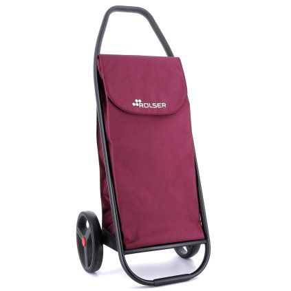 Rolser Com MF 8 Black Tube taska na koleckach burgundska zepredu COH012