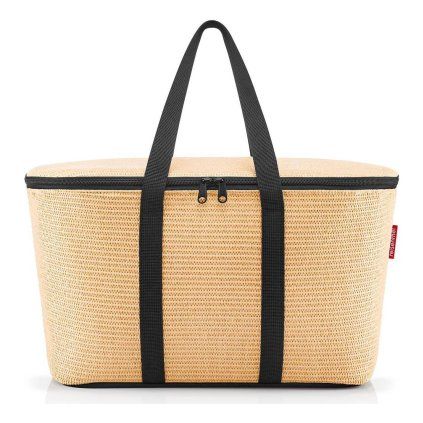 Reisenthel Coolerbag Raffia black – chladicí taška, celkový pohled