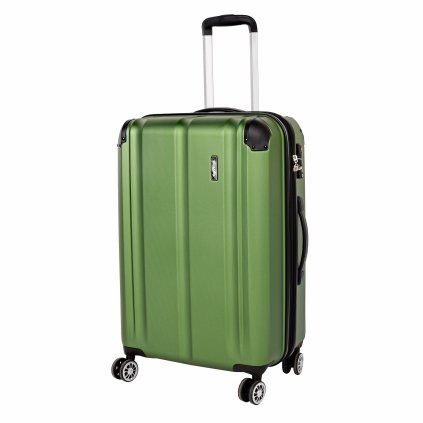 Travelite City 4w M Green – cestovní kufr, celkový pohled