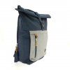 132129 11 travelite basics roll up backpack navy grey 35l