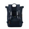 Batoh na střední a vysokou školu Travelite Basics Roll-up Backpack Navy/Grey 35l