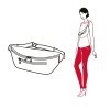 Reisenthel Beltbag M Canvas Grey – ledvinka, produktový pohled 3