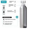 Quokka Nerezová láhev Solid 630 ml - černá