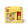 LEGO ICONIC Girl svačinový set (láhev a box) - žlutá/červená