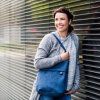 ZWEI Kabelka M12 nubuk-blue 7l
