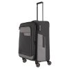 Travelite Viia 4w M Anthracite – cestovní kufr, šikmý pohled