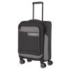 Travelite Viia 4w M Anthracite – cestovní kufr, šikmý pohled, záběr 3
