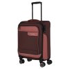 Travelite Viia 4w S Rose – cestovní kufr, šikmý pohled