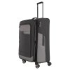 Travelite Viia 4w L Anthracite – cestovní kufr, šikmý pohled